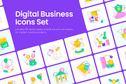 Digital Business Icons Bundle, a Duotone Icon by Vectors Market (Thumbnail 1 of 13)