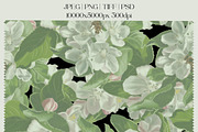 Apple Blossom - Botanical pattern, a Pattern Graphic by NNclipart (Thumbnail 10 of 12)