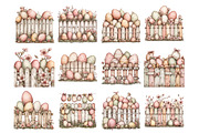 Easter Eggs Fence Clipart, an Illustration by Design Market (Thumbnail 3 of 3)