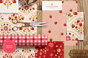 Strawberry Patterns & Clip Art, a Pattern Graphic by Eclectic Anthology (Thumbnail 12 of 12)