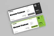 Event Ticket Layout Design Template, a Stationery Template by DesignCrest (Thumbnail 2 of 11)