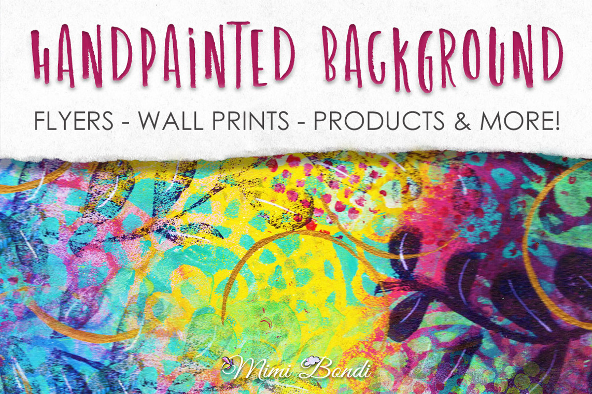 Handpainted abstract background 9, an Illustration by Mimi Bondi Studio (Photo 1 of 6)