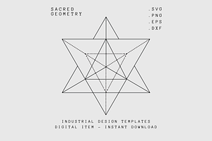 Sacred Geometry Merkaba: SVG