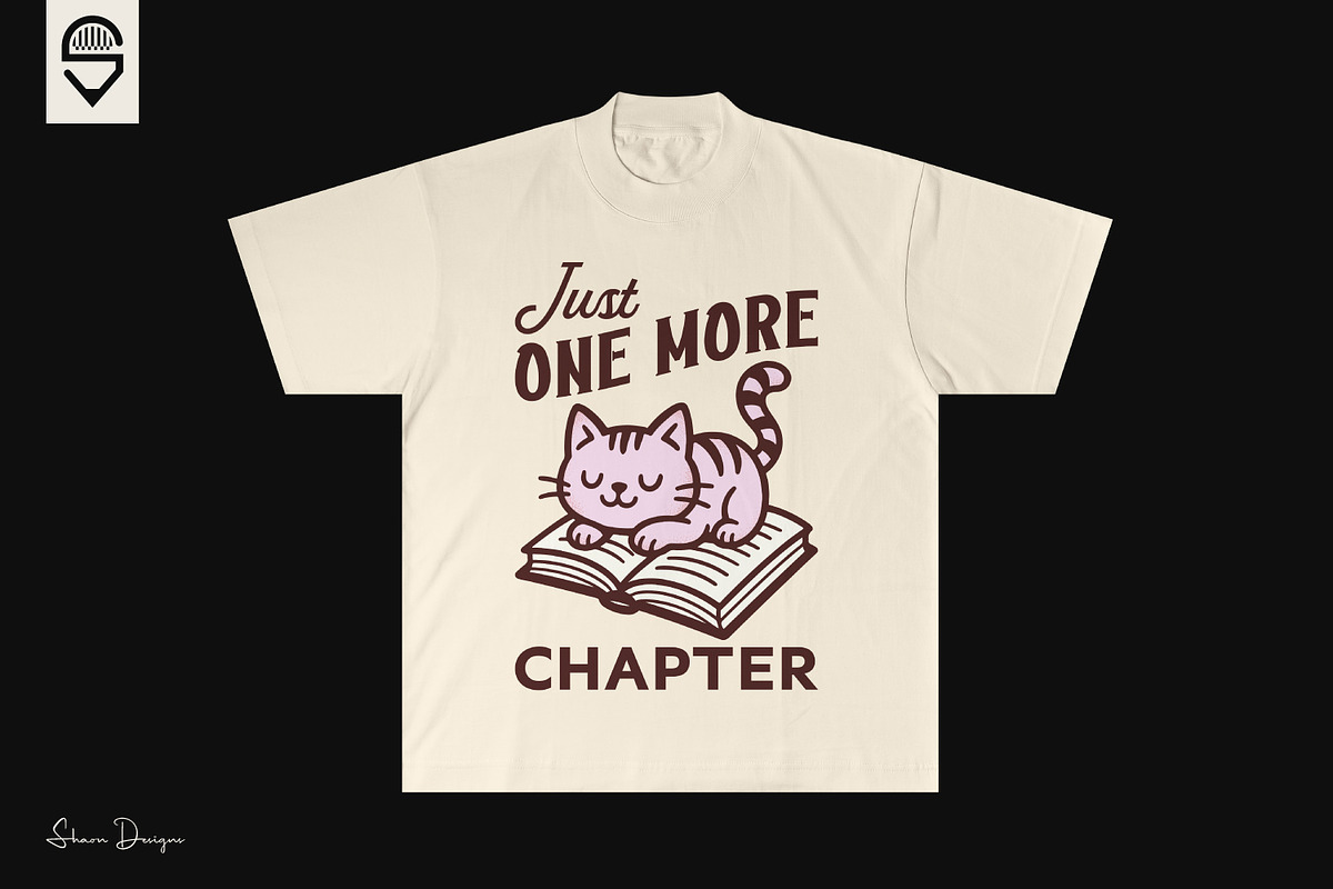 Just One More Chapter – Cat & Book, an Animal Illustration by shaondesigns (Photo 4 of 4)