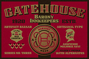 Gatehouse | Bold Bank Display Slab, a Serif Font by Artifact Bazaar (Thumbnail 1 of 6)