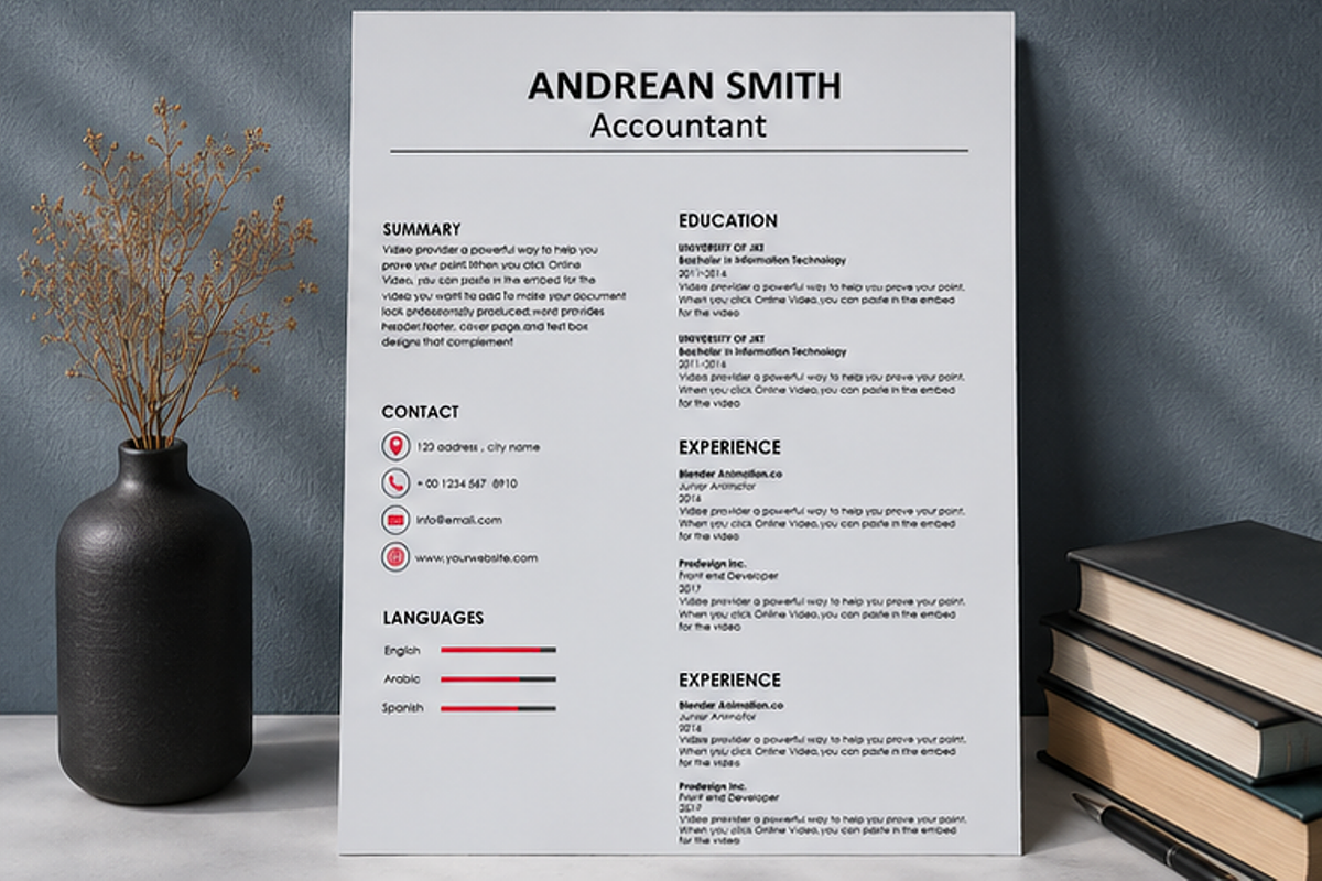 MODERN RESUME TEMPLATE (R16), a Resume Template by dulchaer29 (Photo 1 of 4)