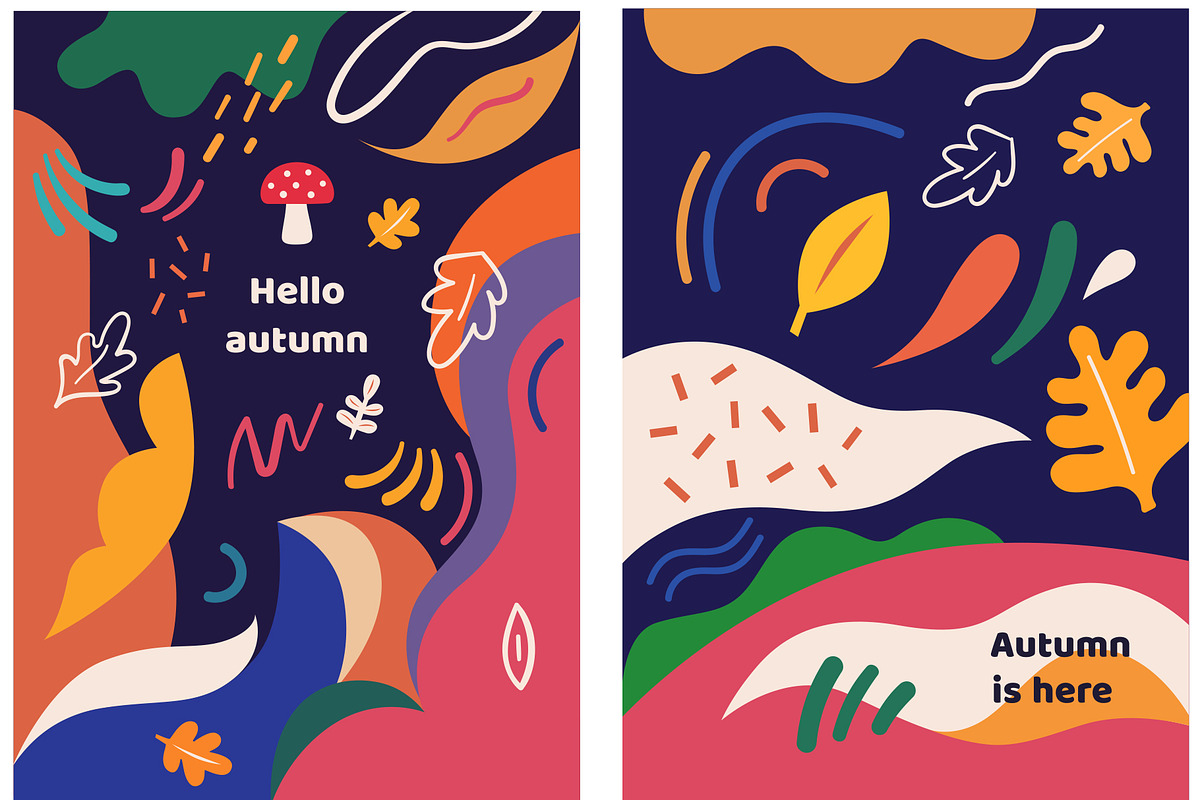 Autumn playful collection, a Seasonal Illustration by MoleskoStudio (Photo 7 of 16)