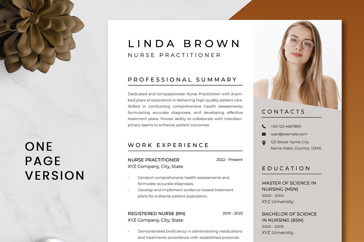 Nurse Practitioner Resume Template preview 2