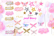 Sweet Dreams. Baby Girl Clipart 050, an Illustration by Drawberx (Thumbnail 6 of 16)