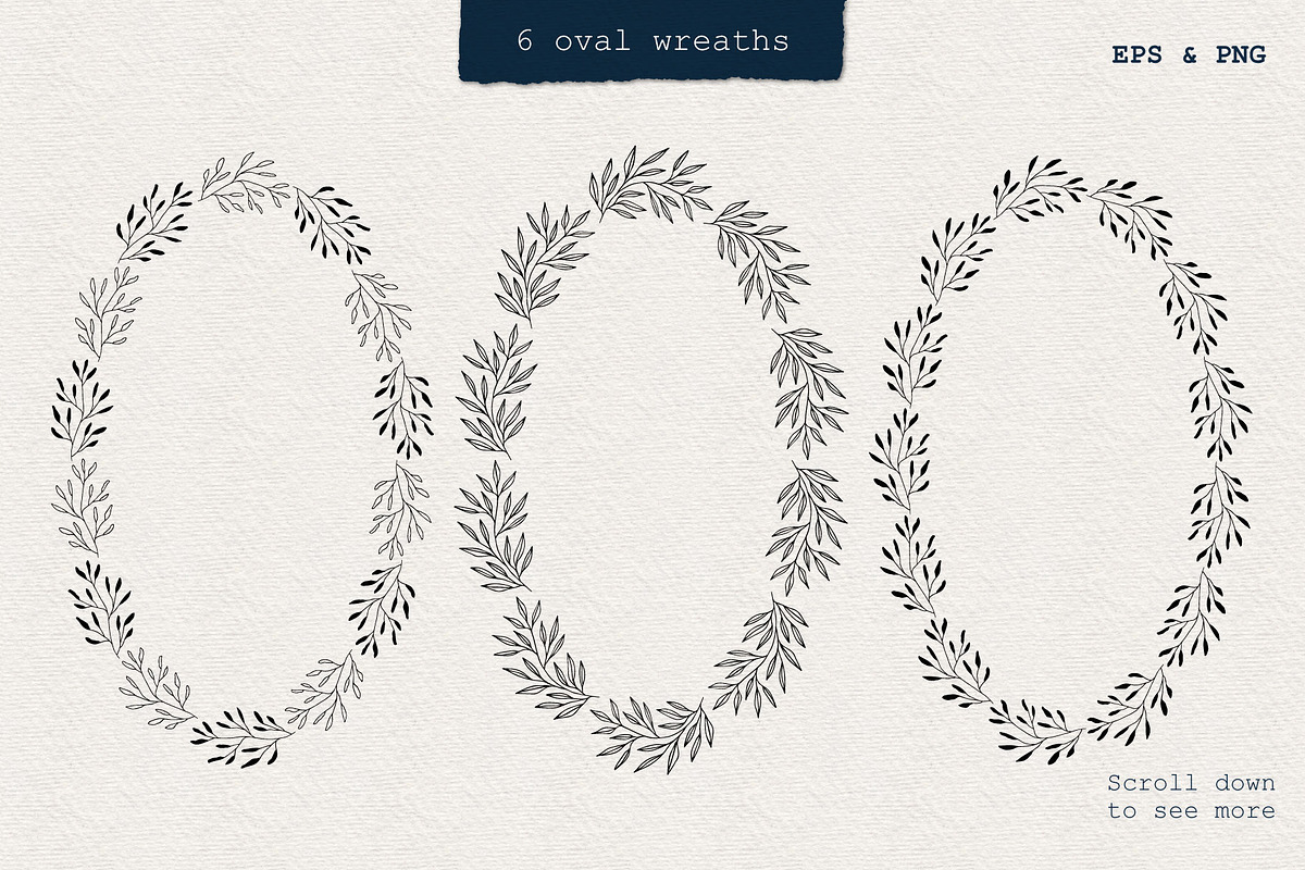 Set of floral frames & wreaths, an Illustration by Anatartan Design (Photo 7 of 10)