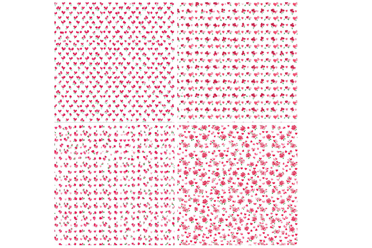 Modern valentines day pattern pack, an Illustration by DreamPrint404 (Photo 3 of 5)