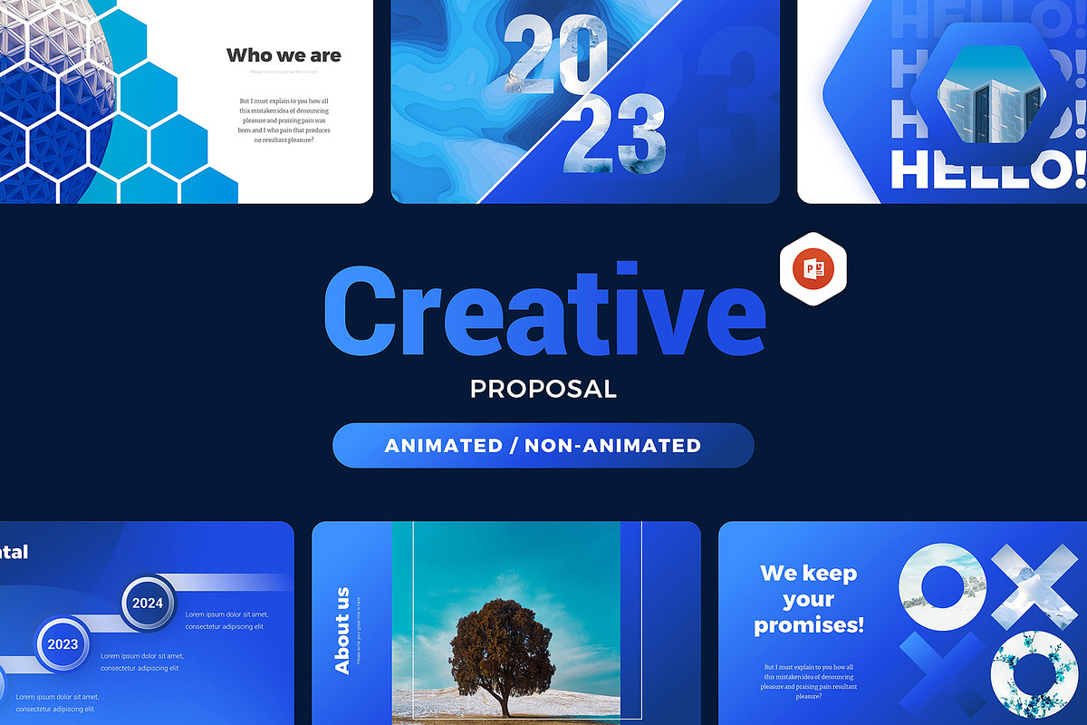 Creative Proposal PowerPoint, a Presentation Template by Presentation Templates (Photo 1 of 7)