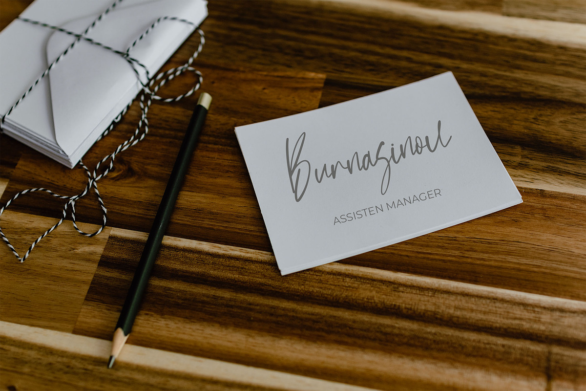 Burkellia Handwriting Script Font, a Script Font by NTC Graphic (Photo 5 of 9)