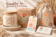 Boho Folk Floral Clipart, a Decorative Illustration by Anna Studio (Thumbnail 10 of 12)