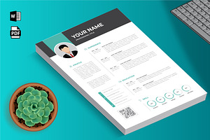Resume Template 1 pages, Simplifier, a Resume Template by Blue Digital Studio