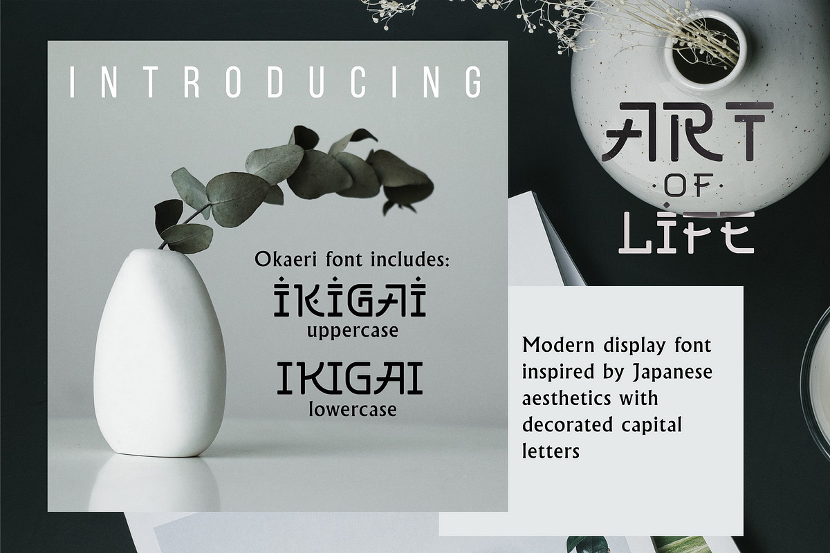 Okaeri - Japan Inspired Display Font preview 2