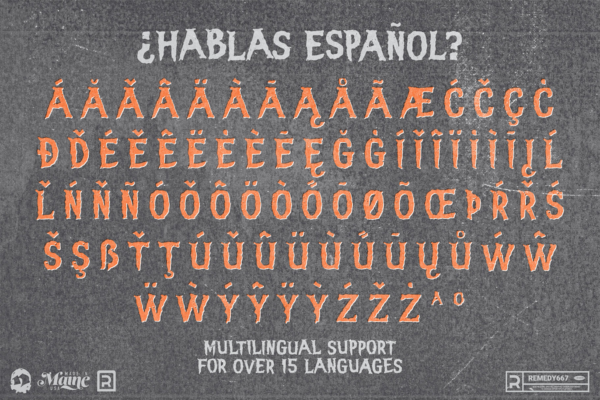 House of Evil - Vintage Horror Font, a Sans Serif Font by Remedy667 (Photo 5 of 6)