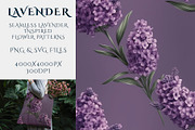 Lavender - Seamless Purple Flowers, a Pattern Graphic by Pixel Perfect Patterns (Thumbnail 2 of 8)