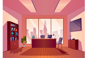Office interior, workplace, an Object Illustration by Things for designers