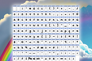 CloudGlyphic Font