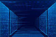 Blue data center abstract vector, an Object Illustration by art PVP - market (Thumbnail 2 of 3)
