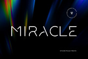MIRACLE Sleek Futuristic Techno Font, a Sans Serif Font by WhymoreArt (Thumbnail 1 of 10)