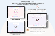 Pink Pastel Portrait Digital Planner, a Stationery Template by Tas Creative Studio (Thumbnail 7 of 13)