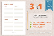 Weekly Planner Template, Canva, a Templates & Theme by Jaboor Magics (Thumbnail 1 of 5)