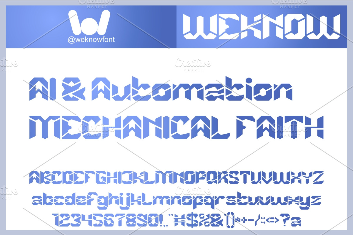 Autonomous Flight font, a Blackletter Font by weknow (Photo 3 of 8)