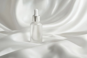 Frosted dropper on silk fabric, a Photo by Pavel_design