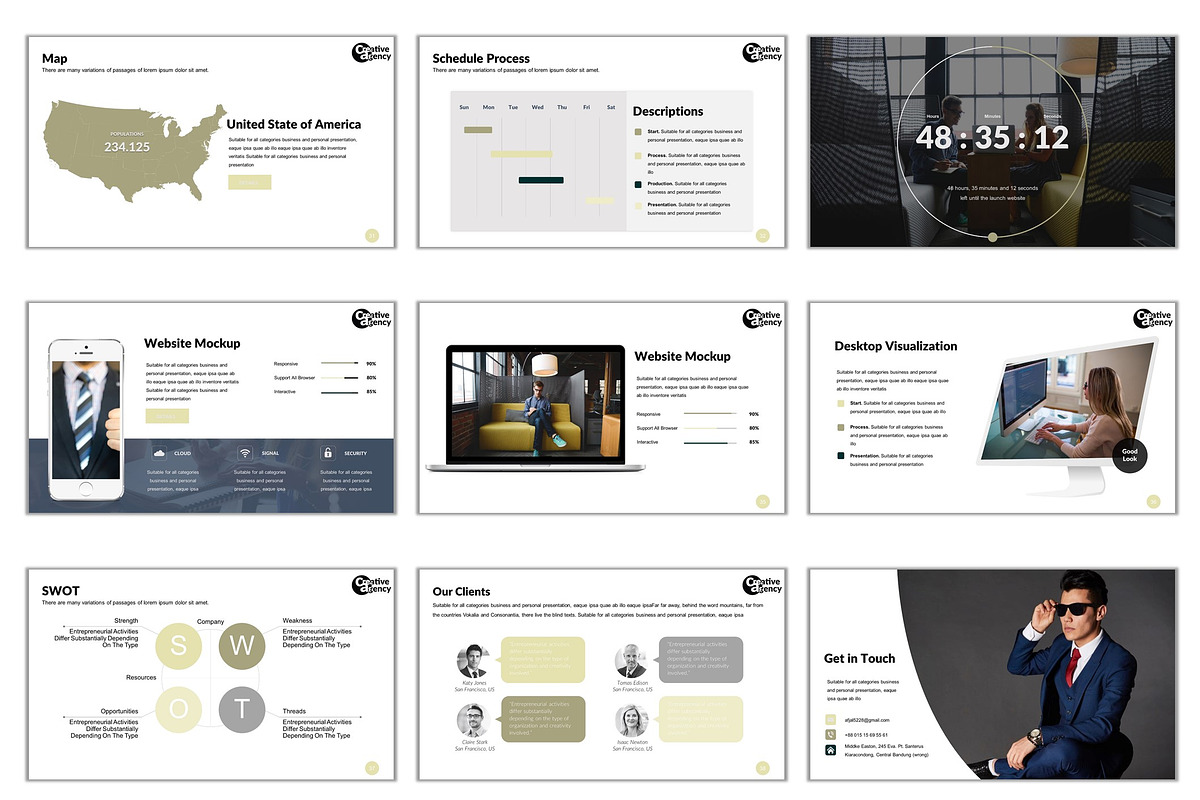 Creative Agency Template [PPTX], a Presentation Template by litoondev (Photo 12 of 15)