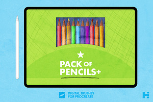 Pack Of Pencils Procreate Brushes