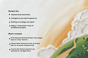20 Gouache Brushes for Procreate, a Brush Add-On by badrusblue (Thumbnail 7 of 7)