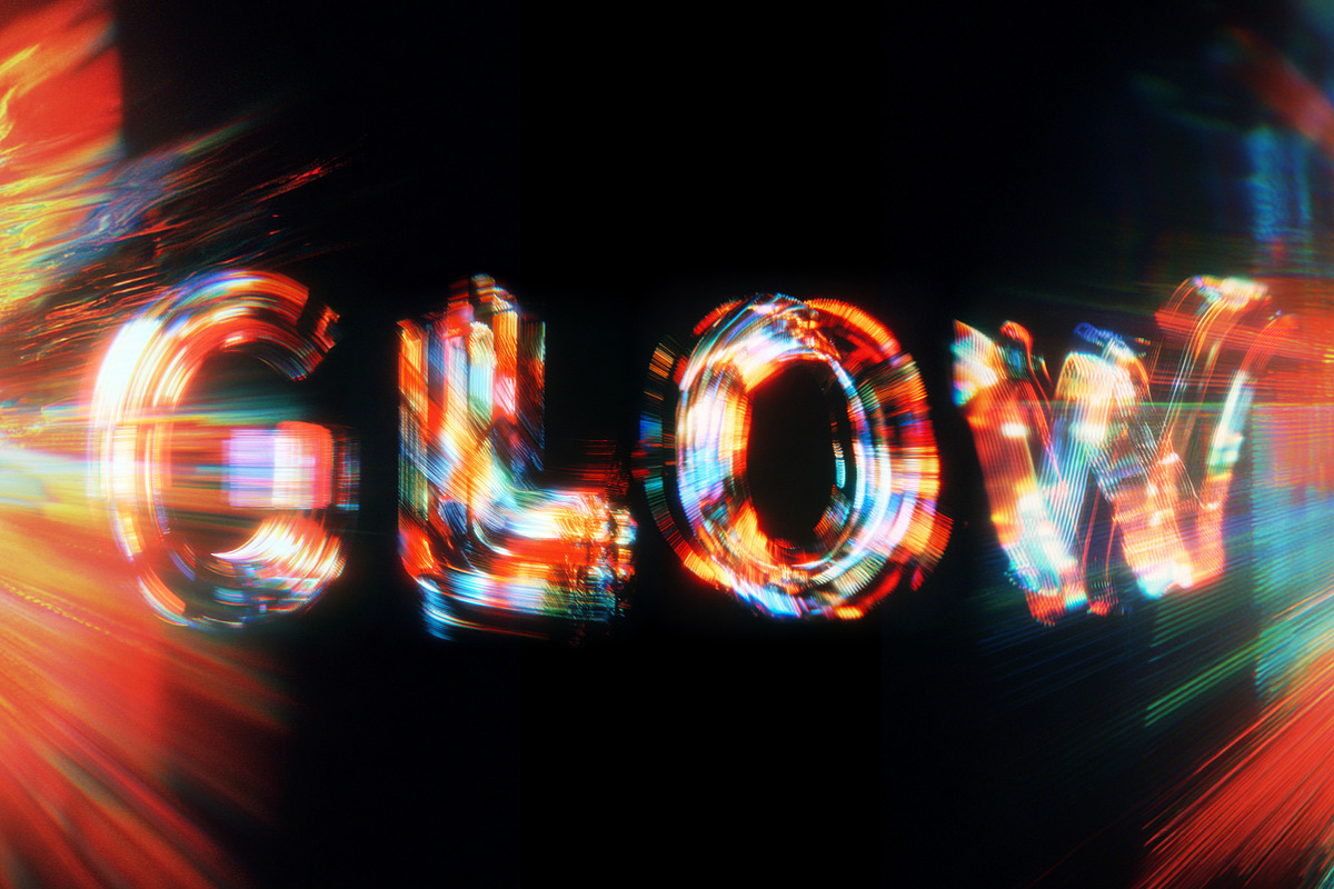 Optical Hologram Letters Overlays, a Symbol Font by PhotoSpirit (Photo 4 of 8)