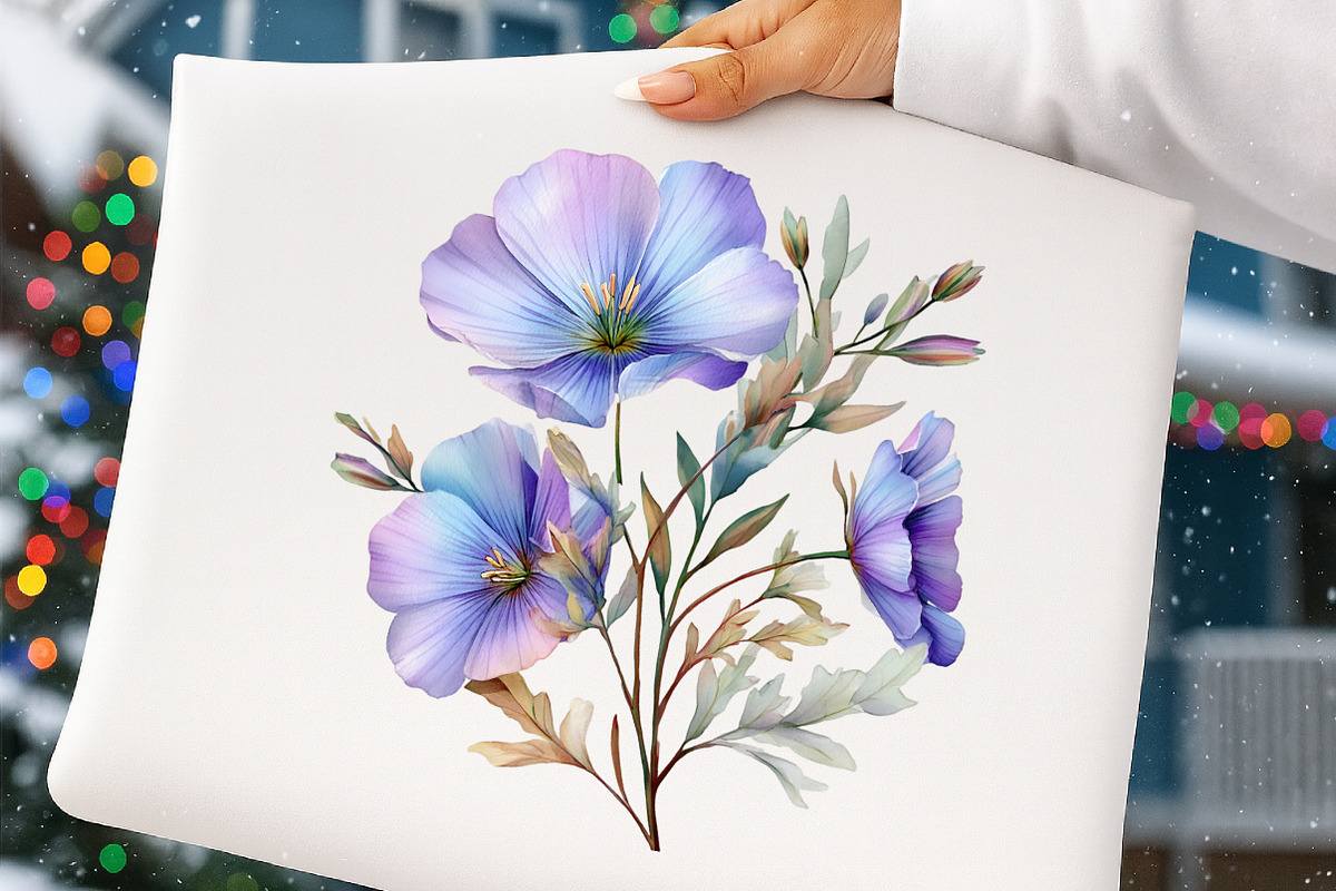 watercolor summer wildflowers clipar, an Illustration by GatewayDesign (Photo 8 of 9)
