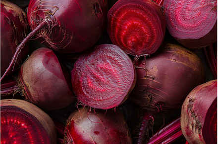 Crimson Beetroot half slice, a Food & Drink Photo by Ylivdesign