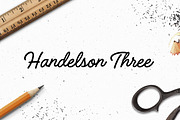 Handelson Three, a Script Font by Mika Melvas (Thumbnail 1 of 5)