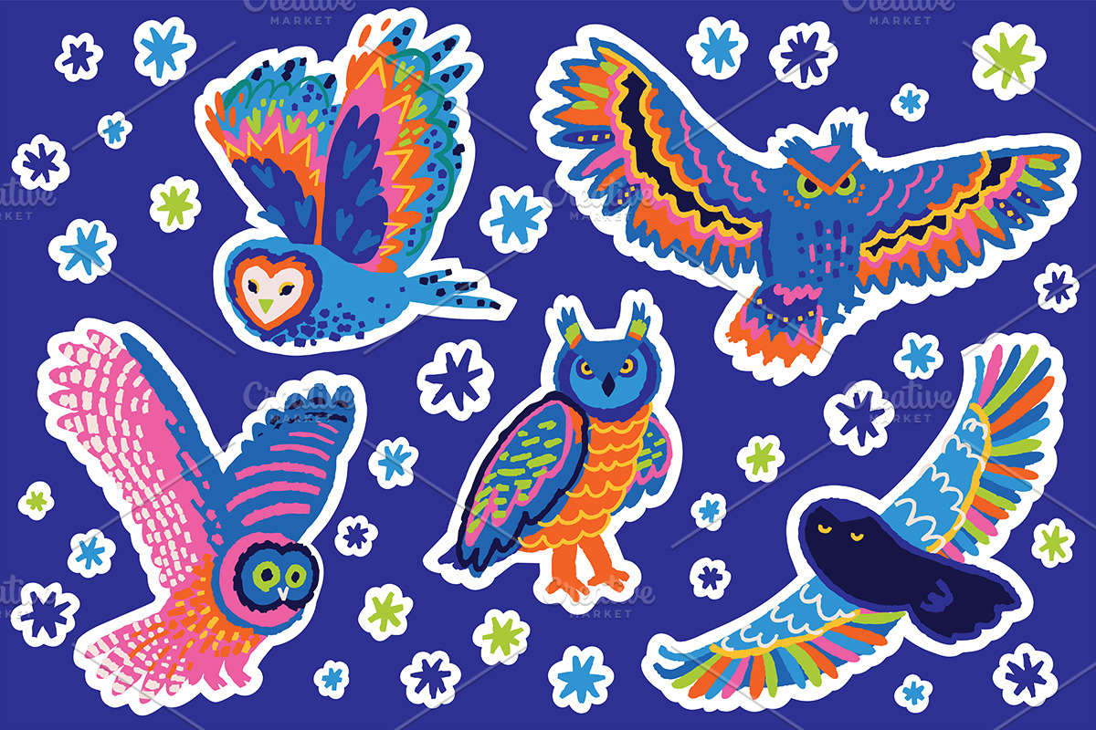 Big Sticker Bundle #1, an Animal Illustration by PenguinHouse (Photo 5 of 16)