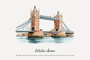 100 watercolour England clip art, a Person Illustration by Poppy Lane Studio (Thumbnail 4 of 10)