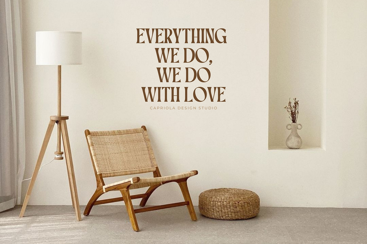 Capriola - Sophisticated Typeface, a Serif Font by HipFonts (Photo 11 of 15)