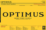 Optimus - Serif font family, a Serif Font by Artistic & Unique (Thumbnail 1 of 12)
