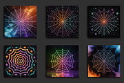 Halloween Colorful Spider Web Backgr, a Background Graphic by protabsorkar11 (Thumbnail 2 of 4)
