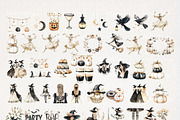 Halloween Party Clipart 91 PNG, a Seasonal Illustration by EleSArtDesign (Thumbnail 3 of 5)
