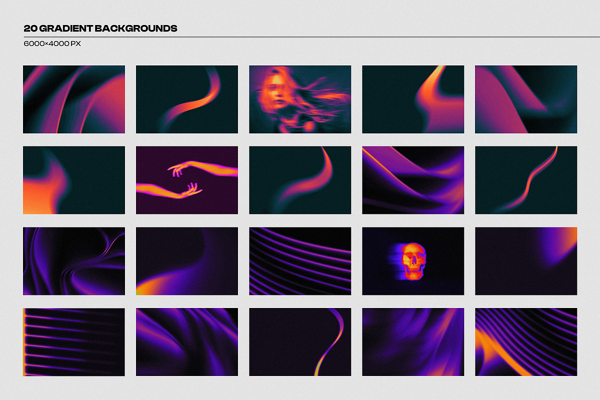 Thermal Gradient Backgrounds Vol.2, a Gradient Add-On by May Motif (Photo 2 of 13)