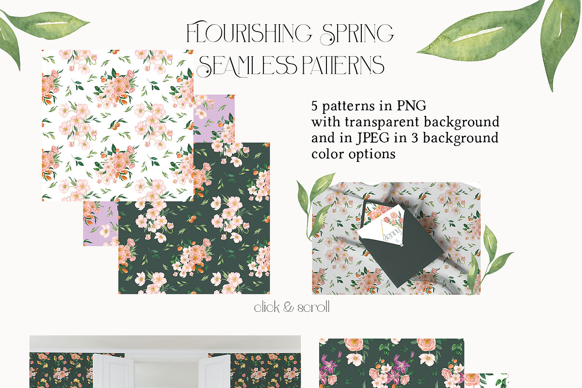 Flourishing Spring Garden Watercolor, a Seasonal Illustration by Catch the Dream Art (Photo 12 of 13)