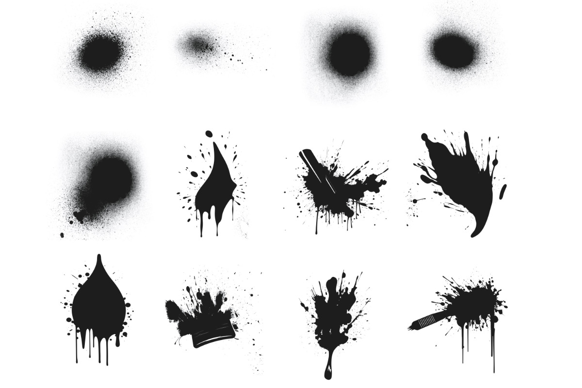 Splash Splatter Marks Set 3 Stamps, a Brush Add-On by Disasterology Ink (Photo 9 of 10)