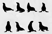 Seal Silhouette SVG, an Animal Illustration by newminddesign (Thumbnail 1 of 3)