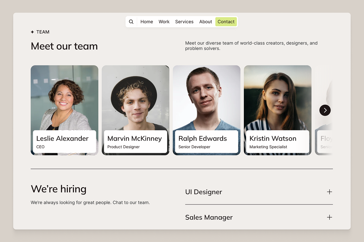 Nasnaga — Template for Framer, a Landing Page Template by Vitalii Radov (Photo 7 of 8)
