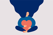 Love Yourself Concepts, a Healthcare Illustration by Mary Long (Thumbnail 4 of 4)