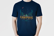 Outline Camping Labels + Elements, a Background Graphic by 2dvillShop (Thumbnail 4 of 13)